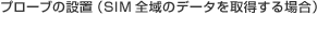 プローブの設置(SIM全域のデータを取得する場合)